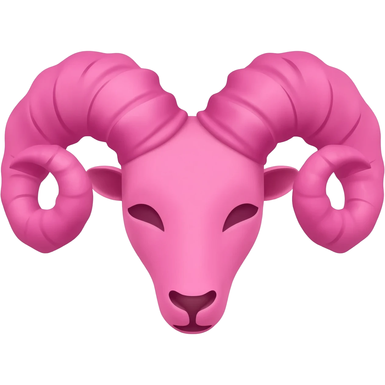 Pink Aries zodiac sign emoji