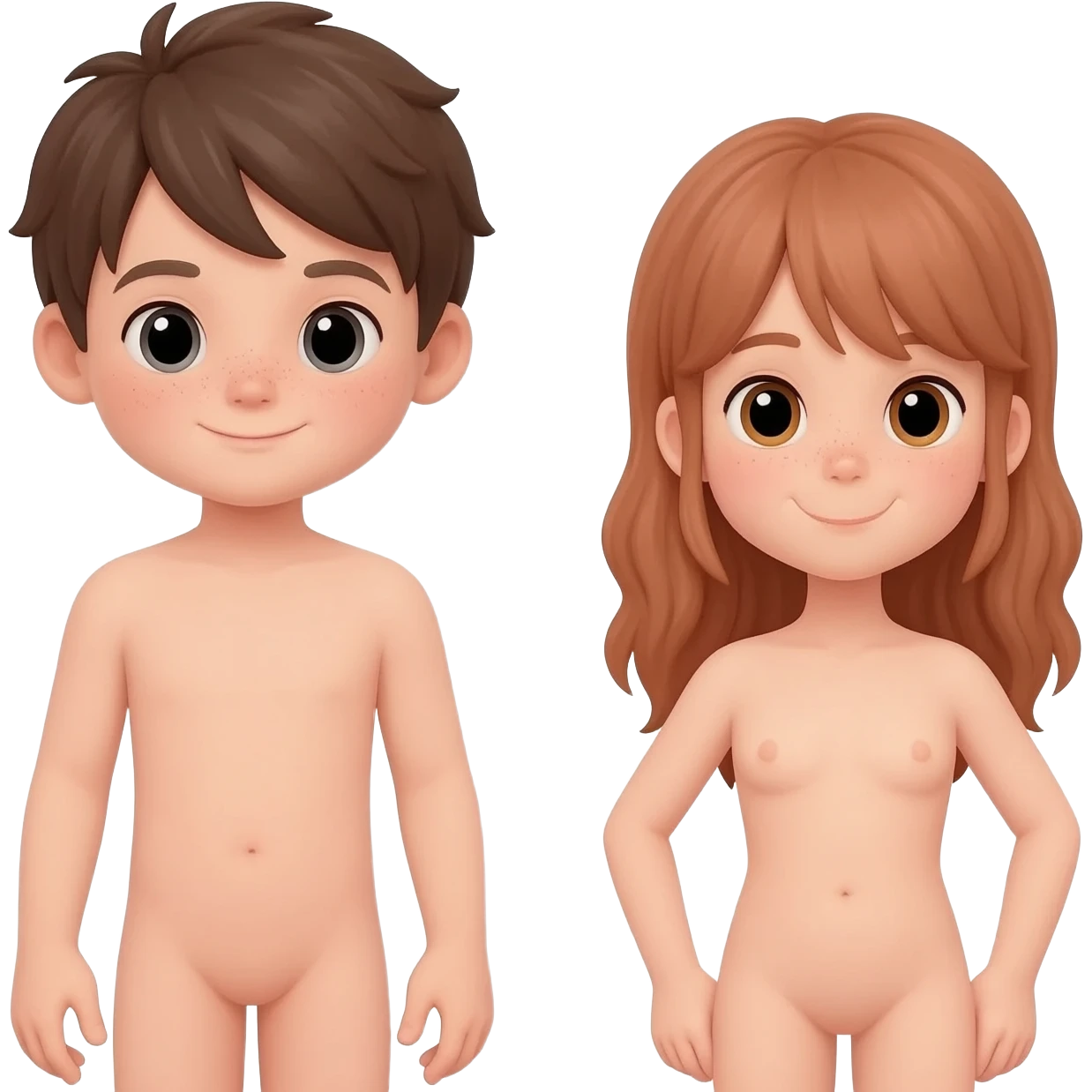 Boy and Girl naked emoji