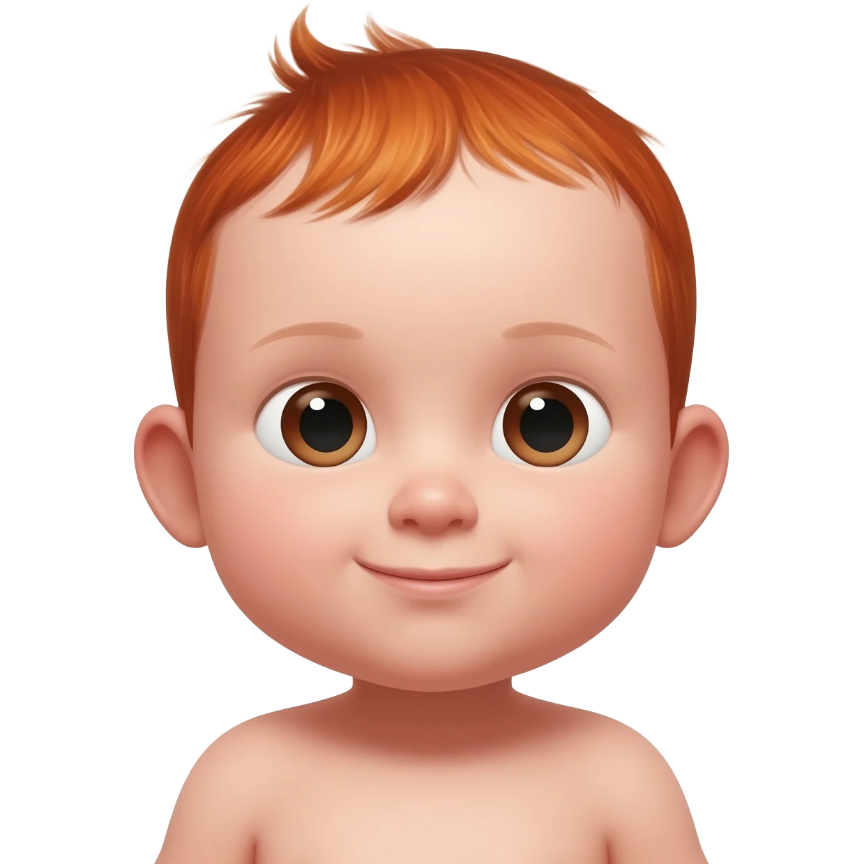 une bebé pelirrojo emoji