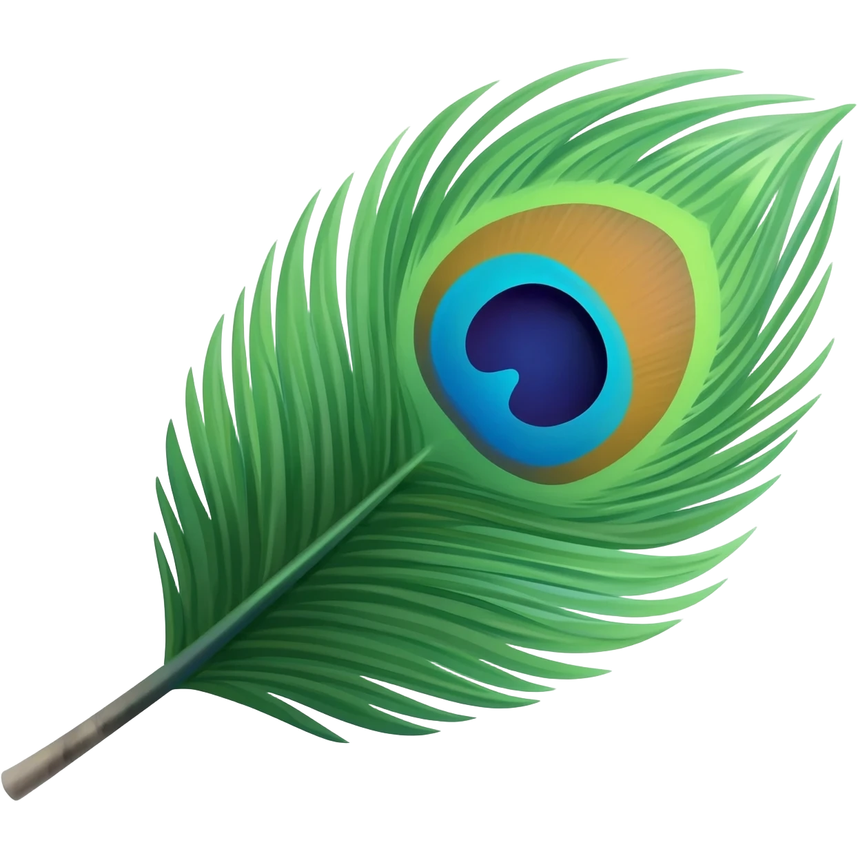 Peacock feather emoji