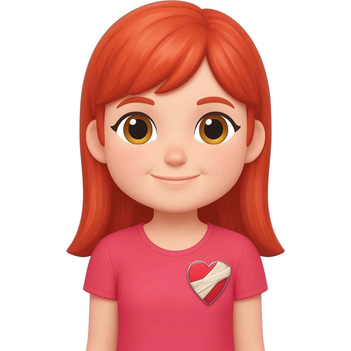 Healed heart happy girl emoji