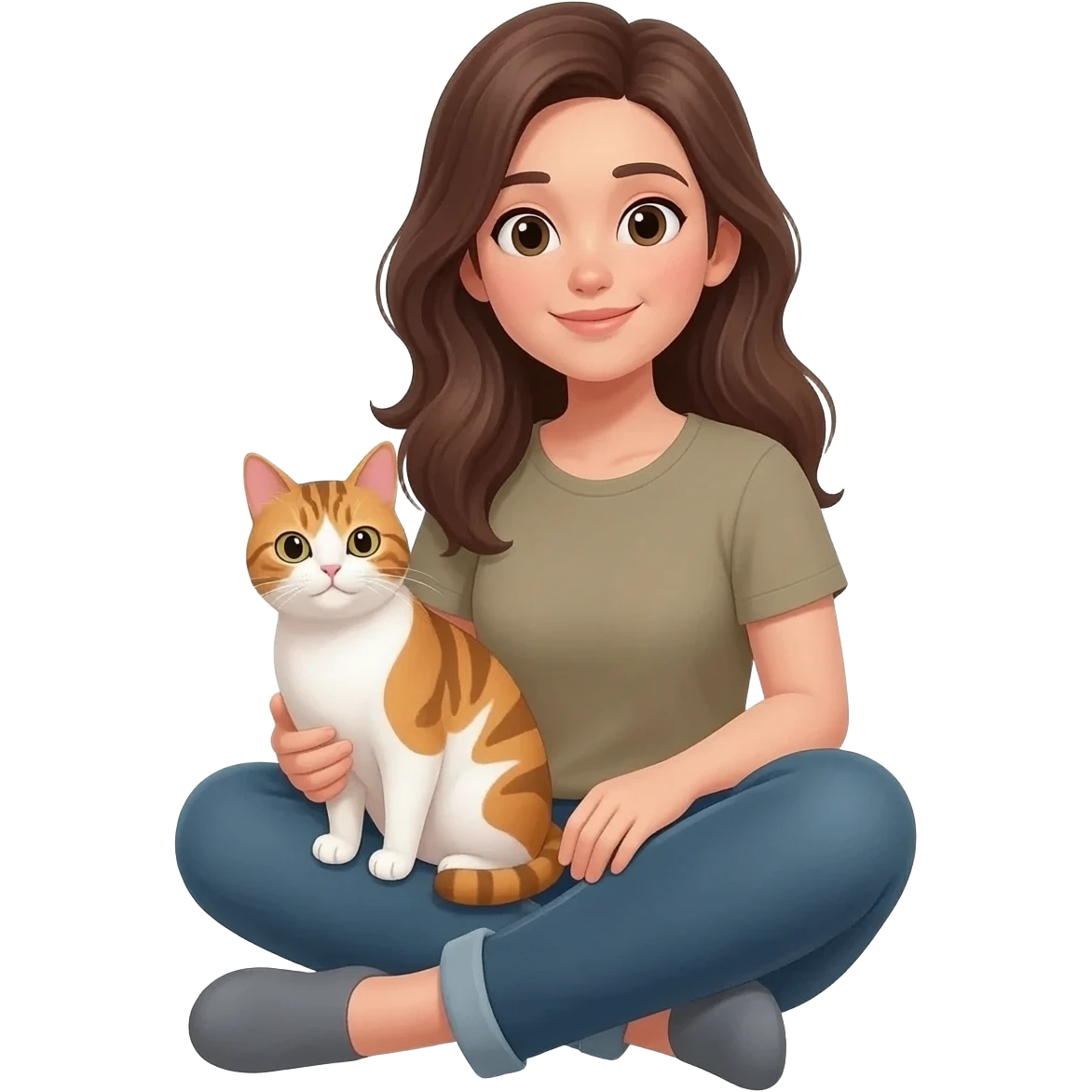 A mulher de no gato emoji
