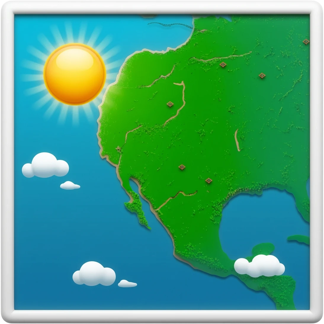 A realestic Satellite Map emoji