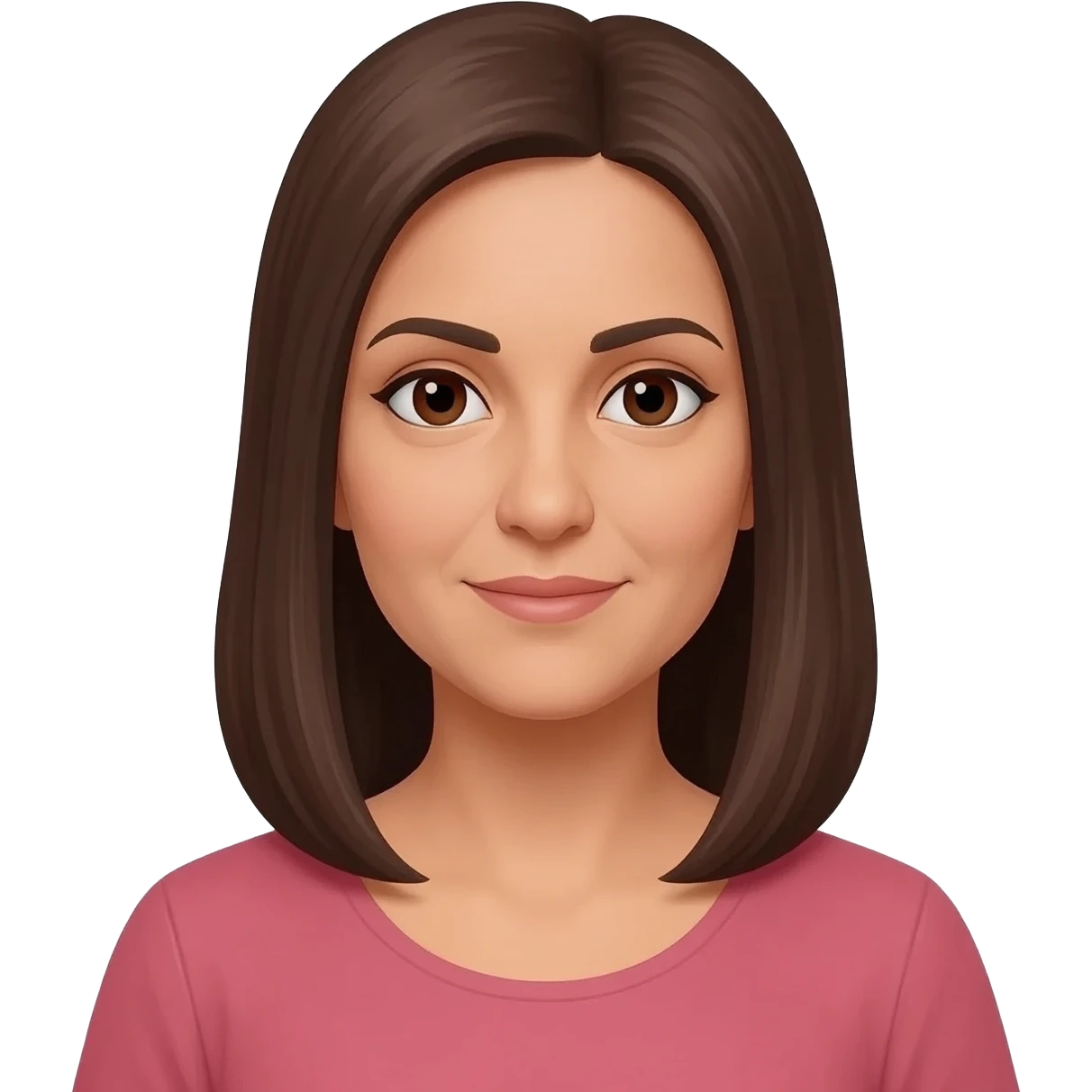 femme algérienne mince peau claire yeux marrons 64 ans cheveux mi longs lisses emoji