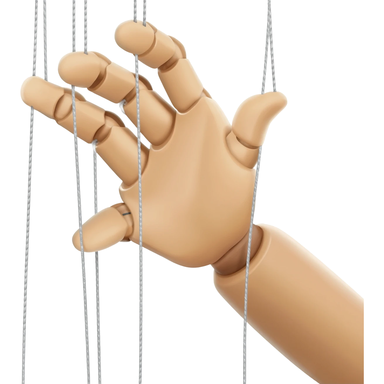 Puppeteer hand with strings emoji