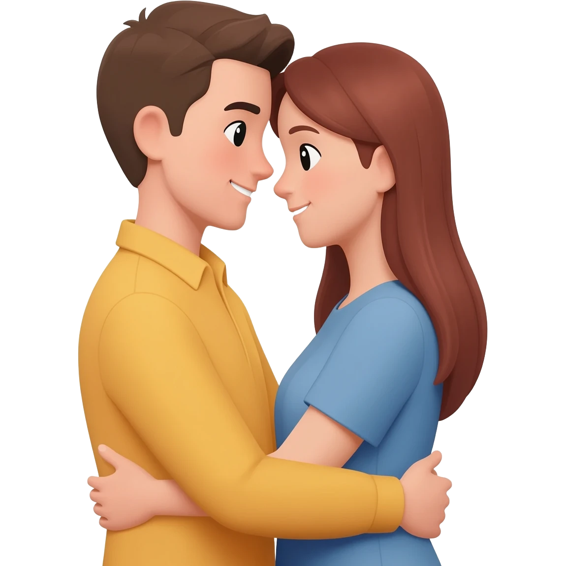 couple hugging emoji