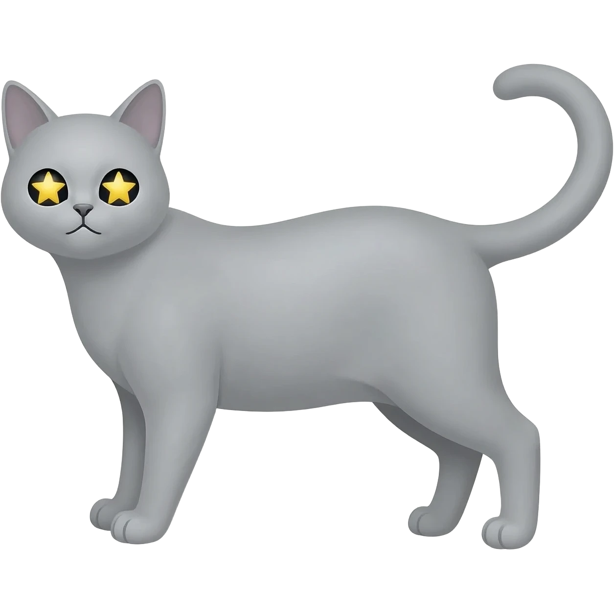 voglio con gatto con gli occhi a stella emoji