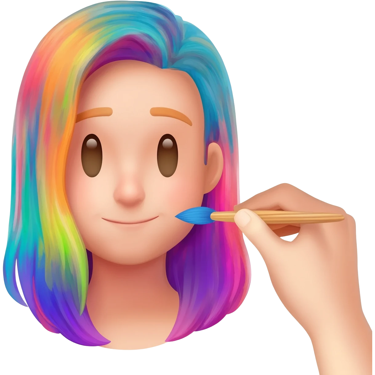 My personalised image with colour playing emoji