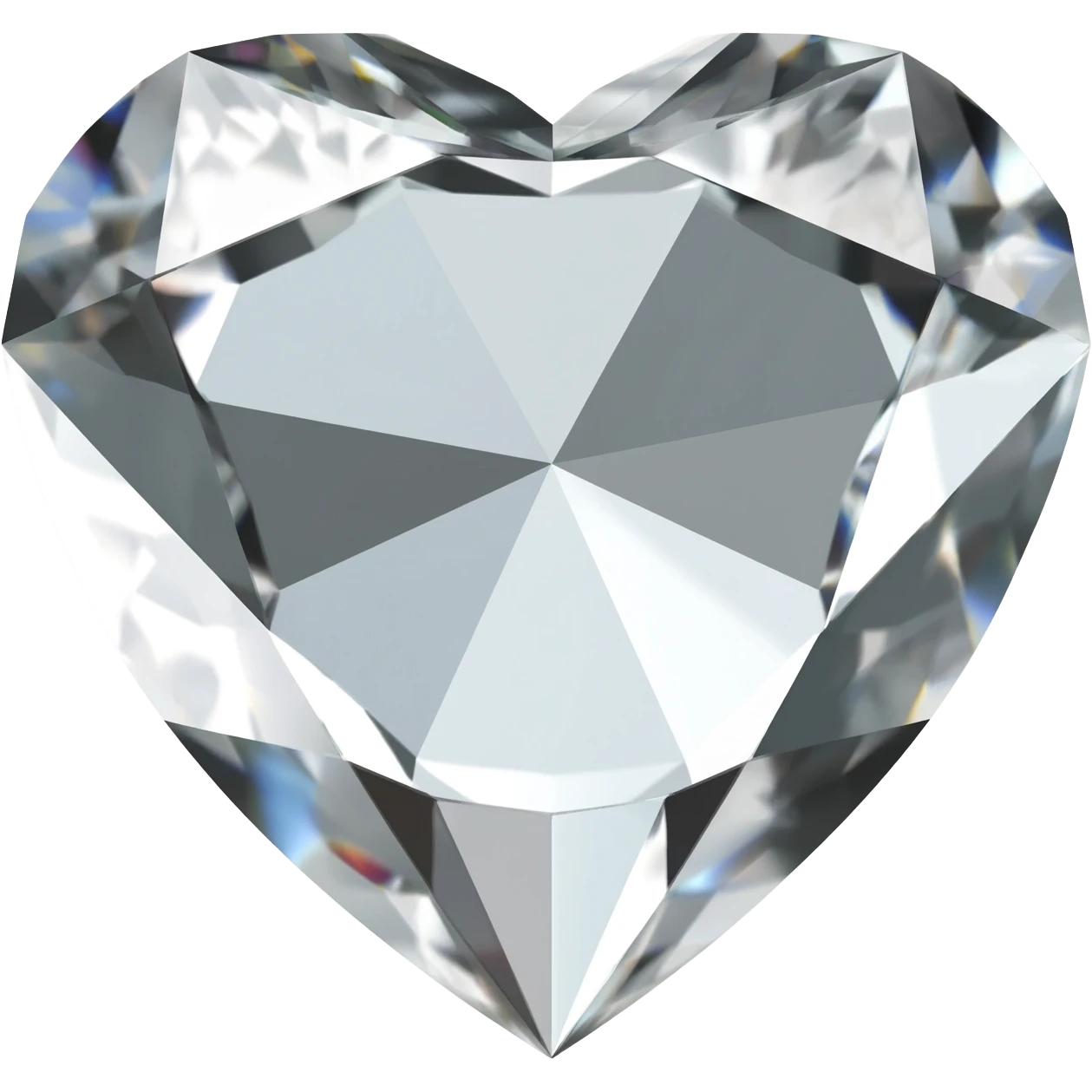 heart shape multi-faceted diamond emoji