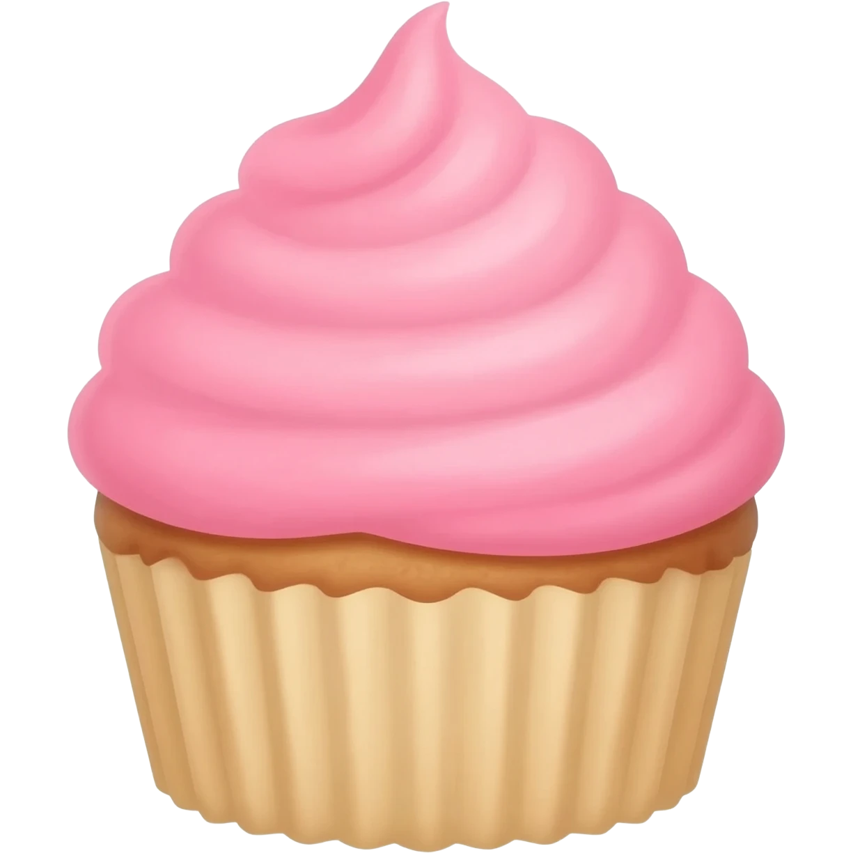 Cupcake with pink icing emoji