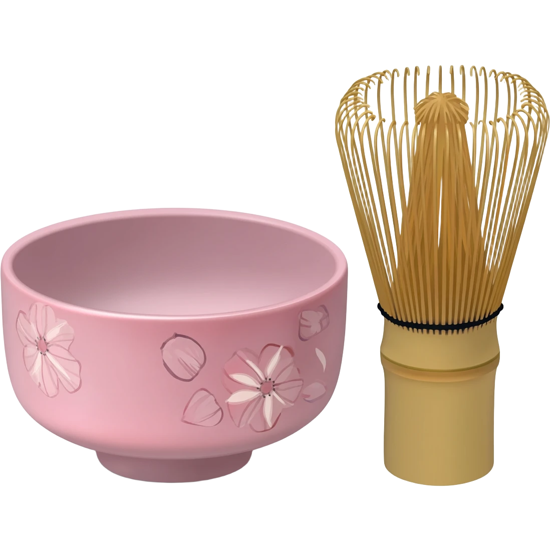 matcha pink pastel bowl kit matcha whisk emoji