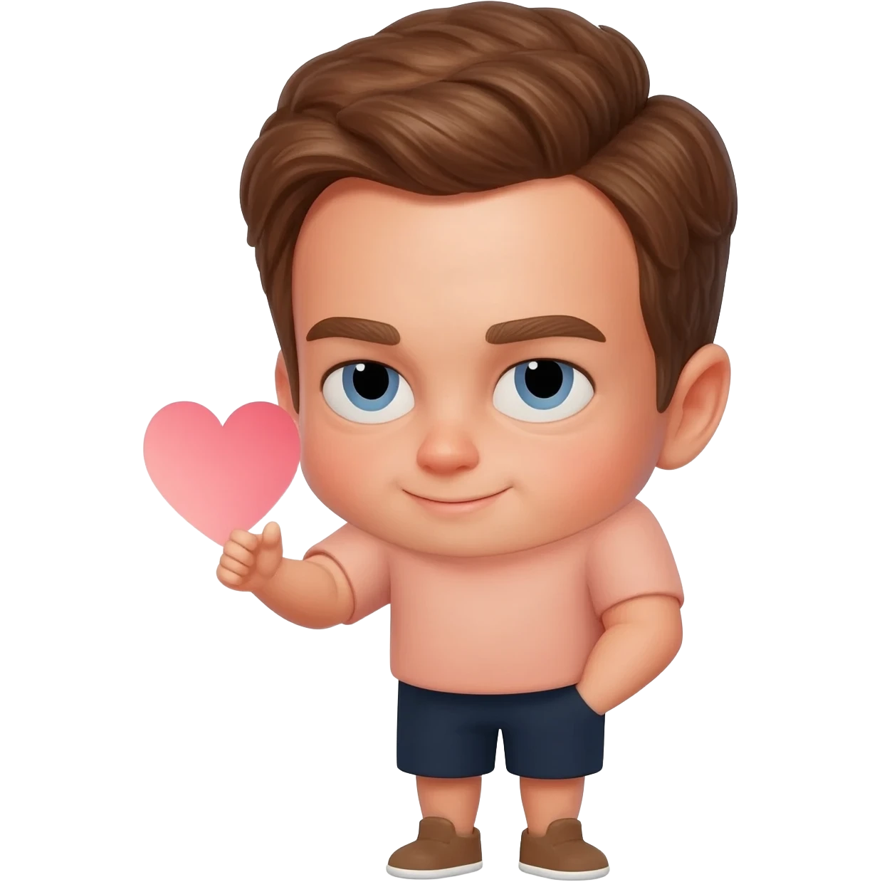 Lucas Till holding a heart emoji emoji