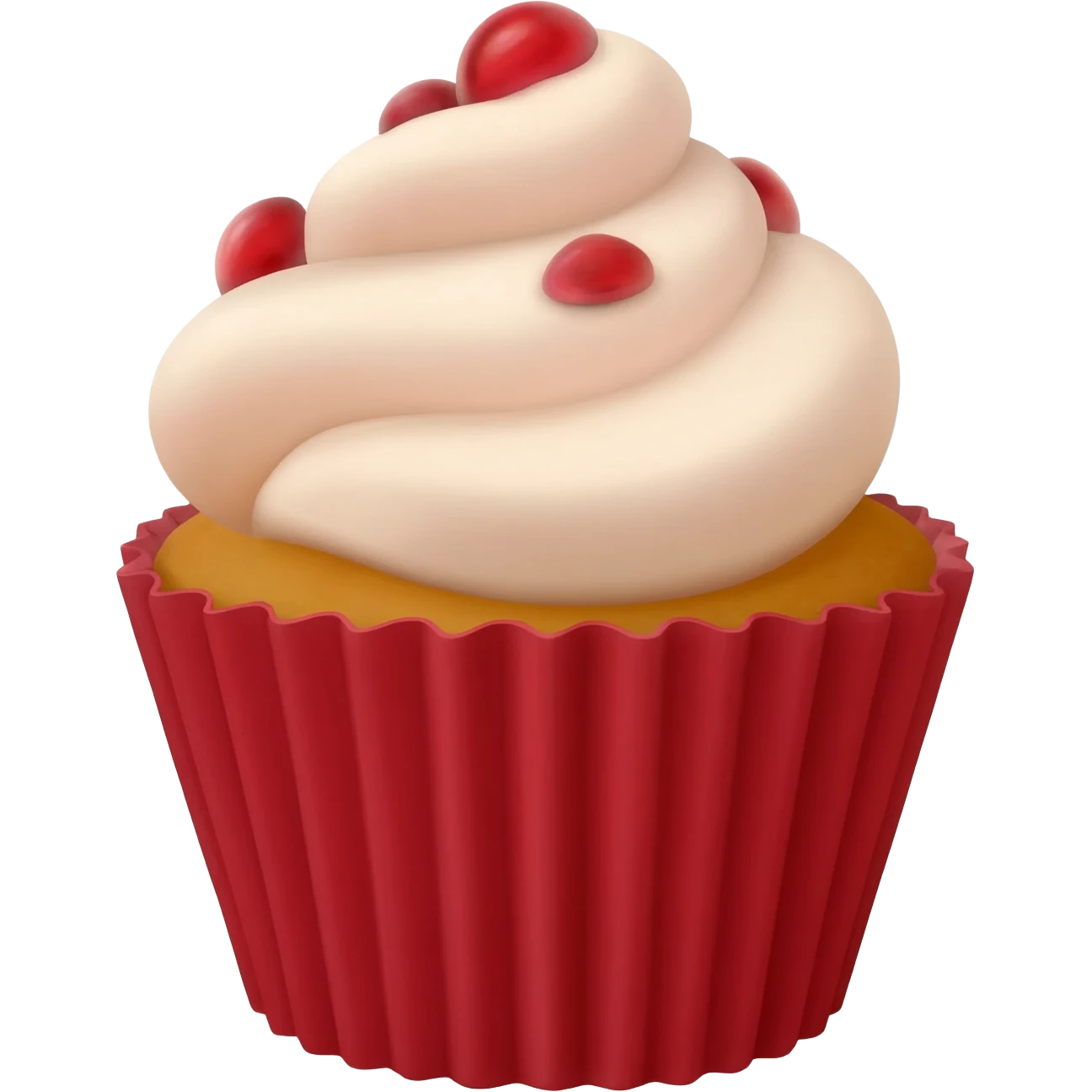Cupcake vermelho emoji