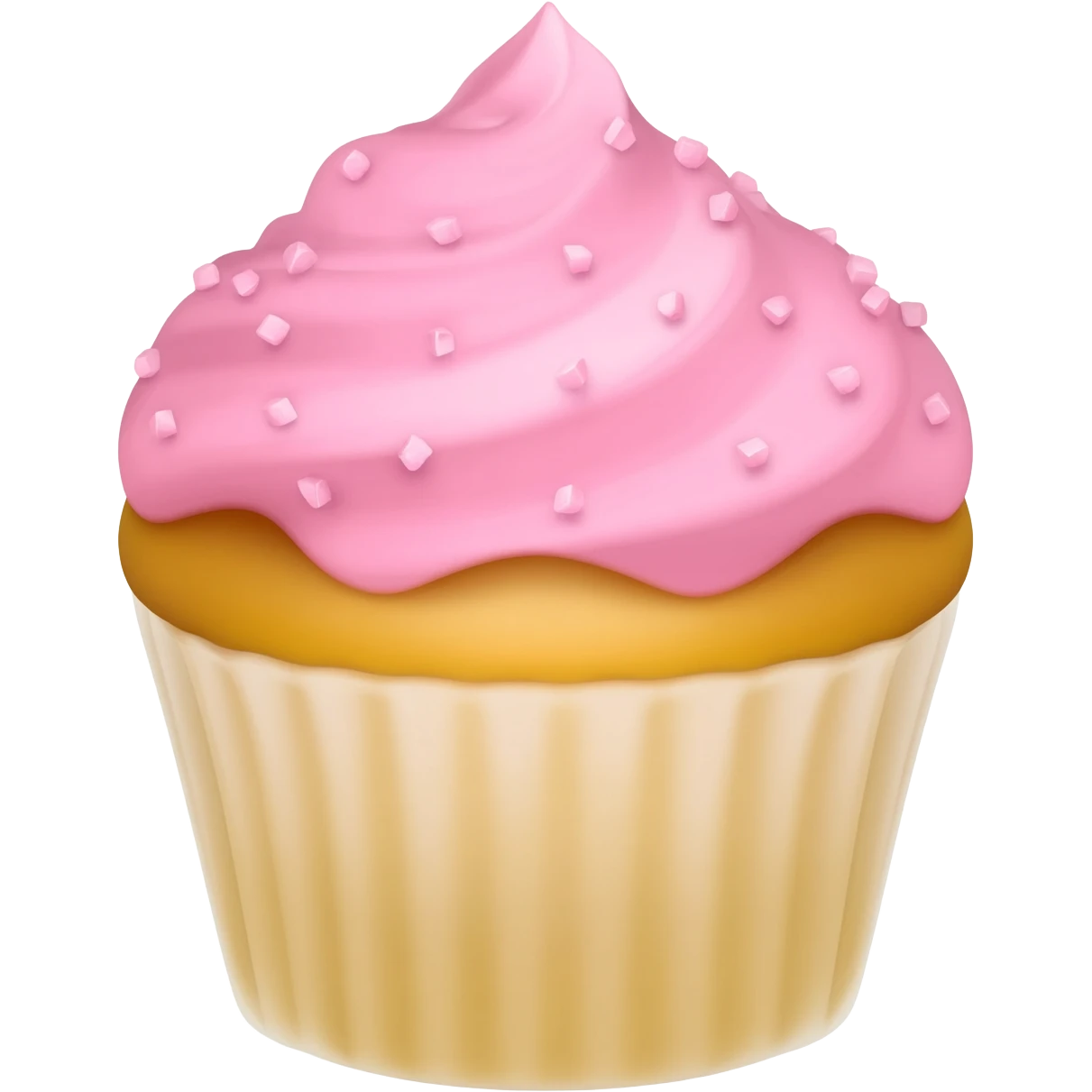 Cupcake with pink icing emoji