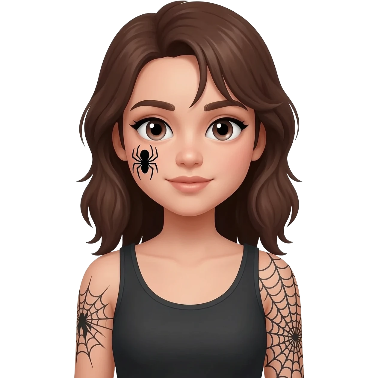 Spider girl - clear emoji emoji