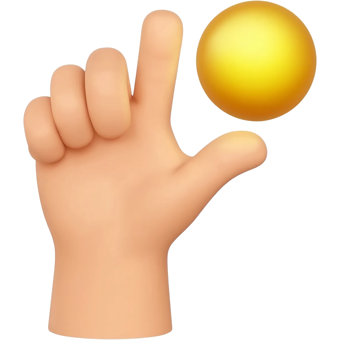 hand reaching up emoji