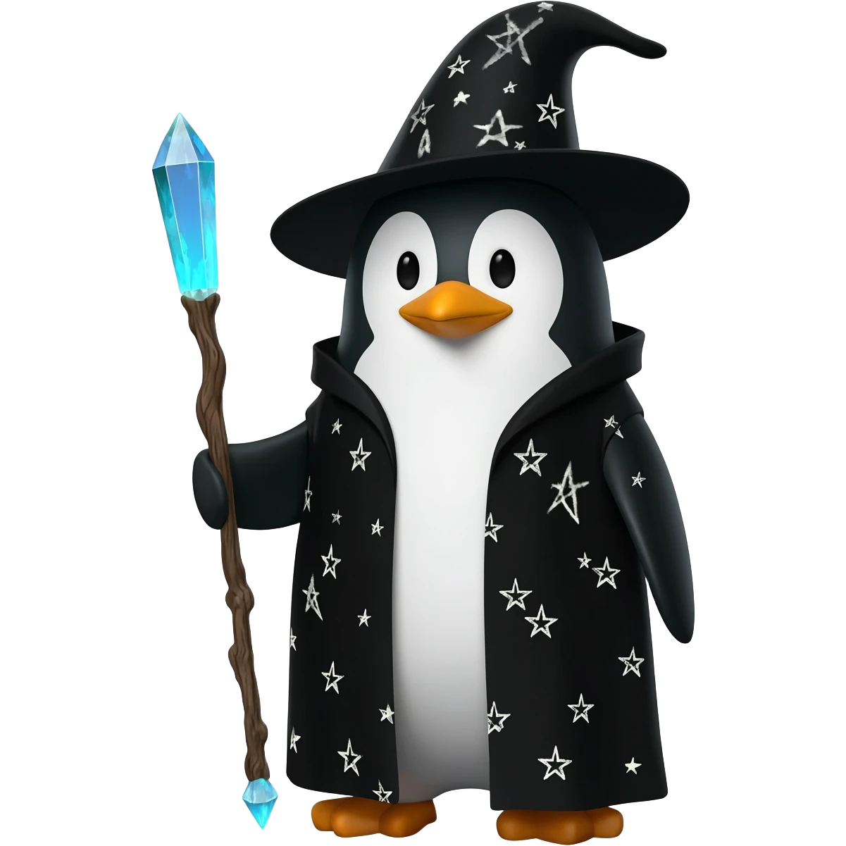 Penguin Wizard emoji