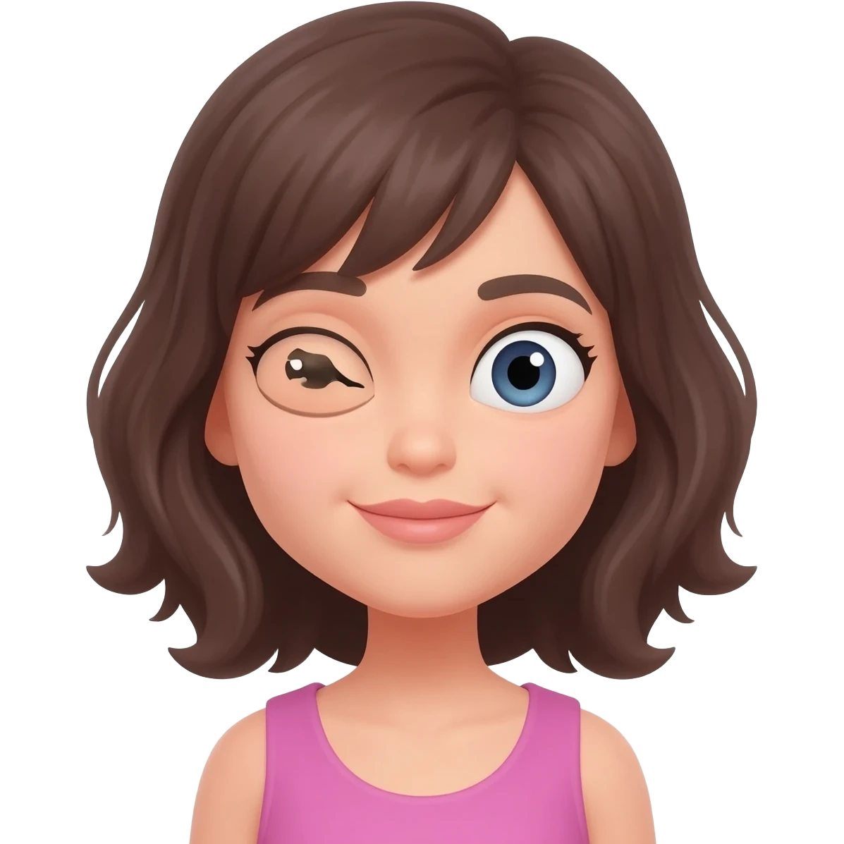 cock eyed woman emoji