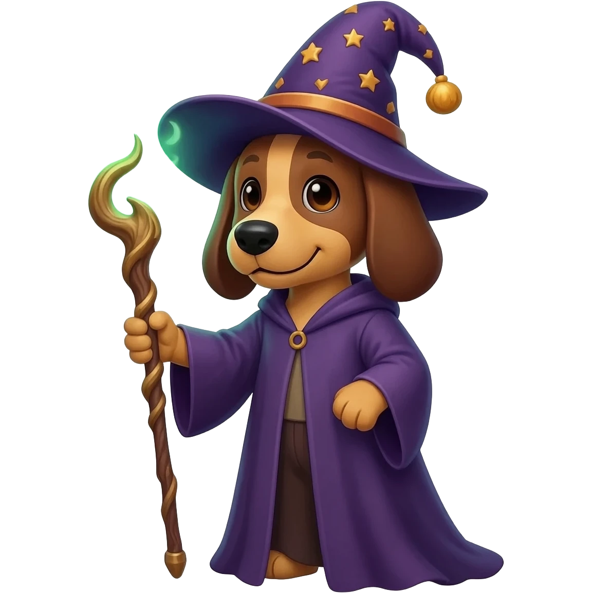 Dog wizard emoji