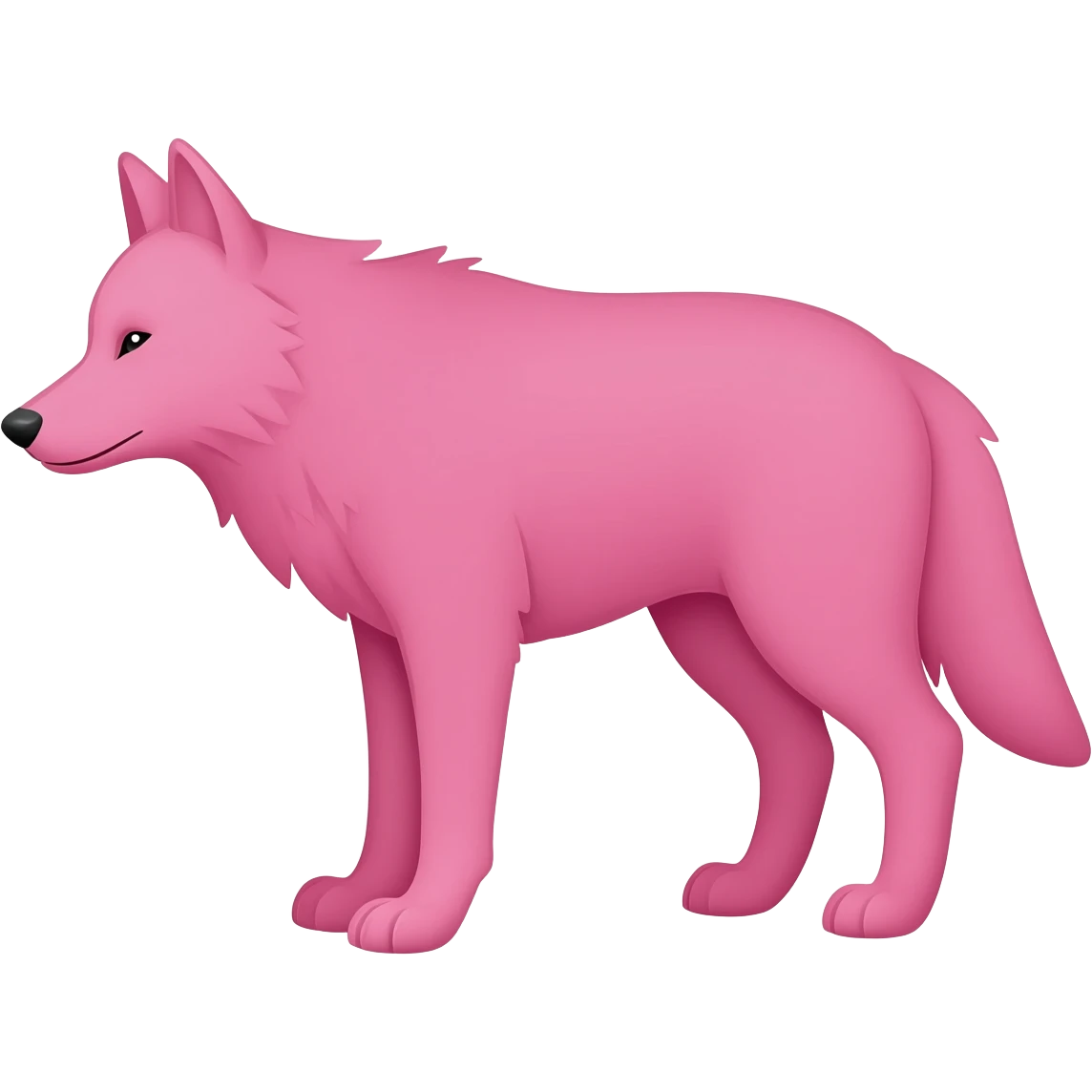 pink wolf emoji