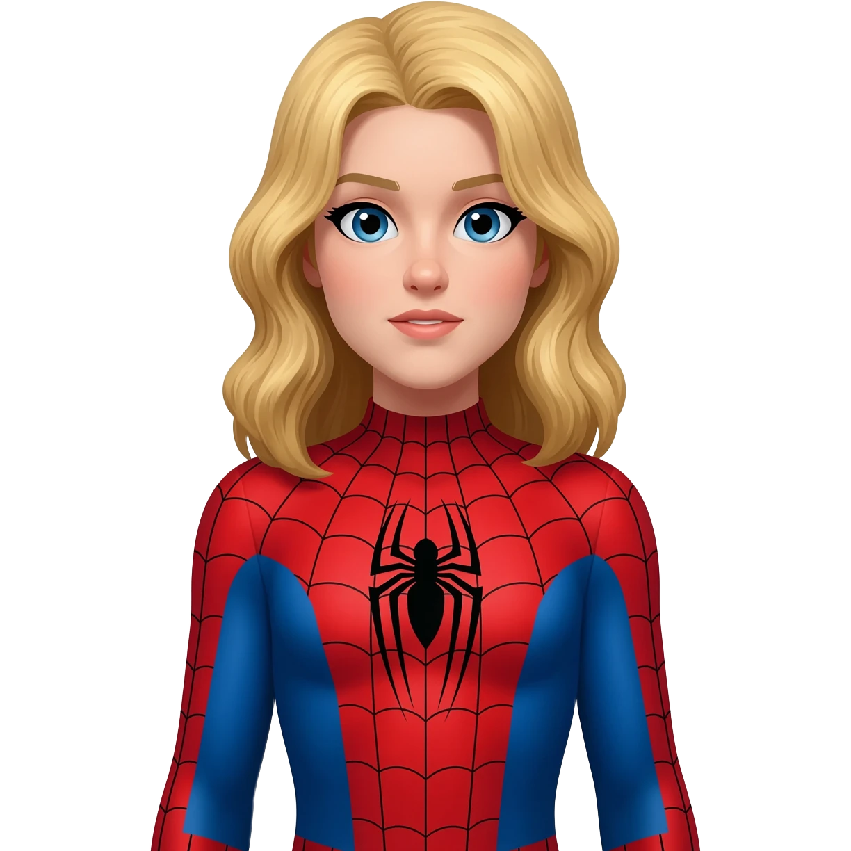 Sipiderman sarışın kadın emoji