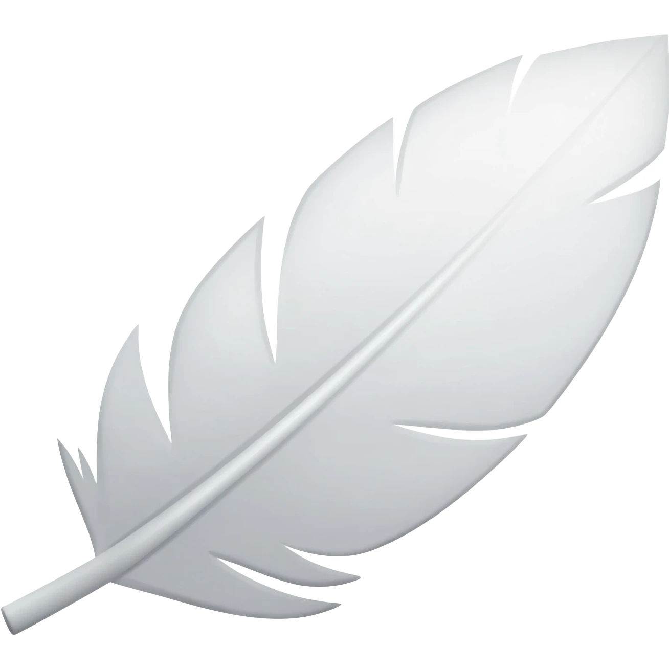 White feather emoji emoji
