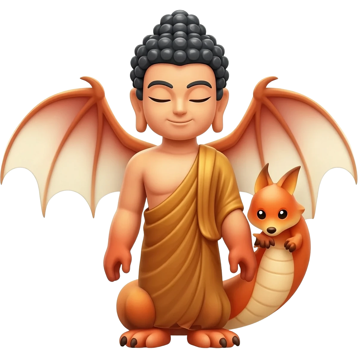 Emoji da kitsune dragon e buddah do blox frutis emoji