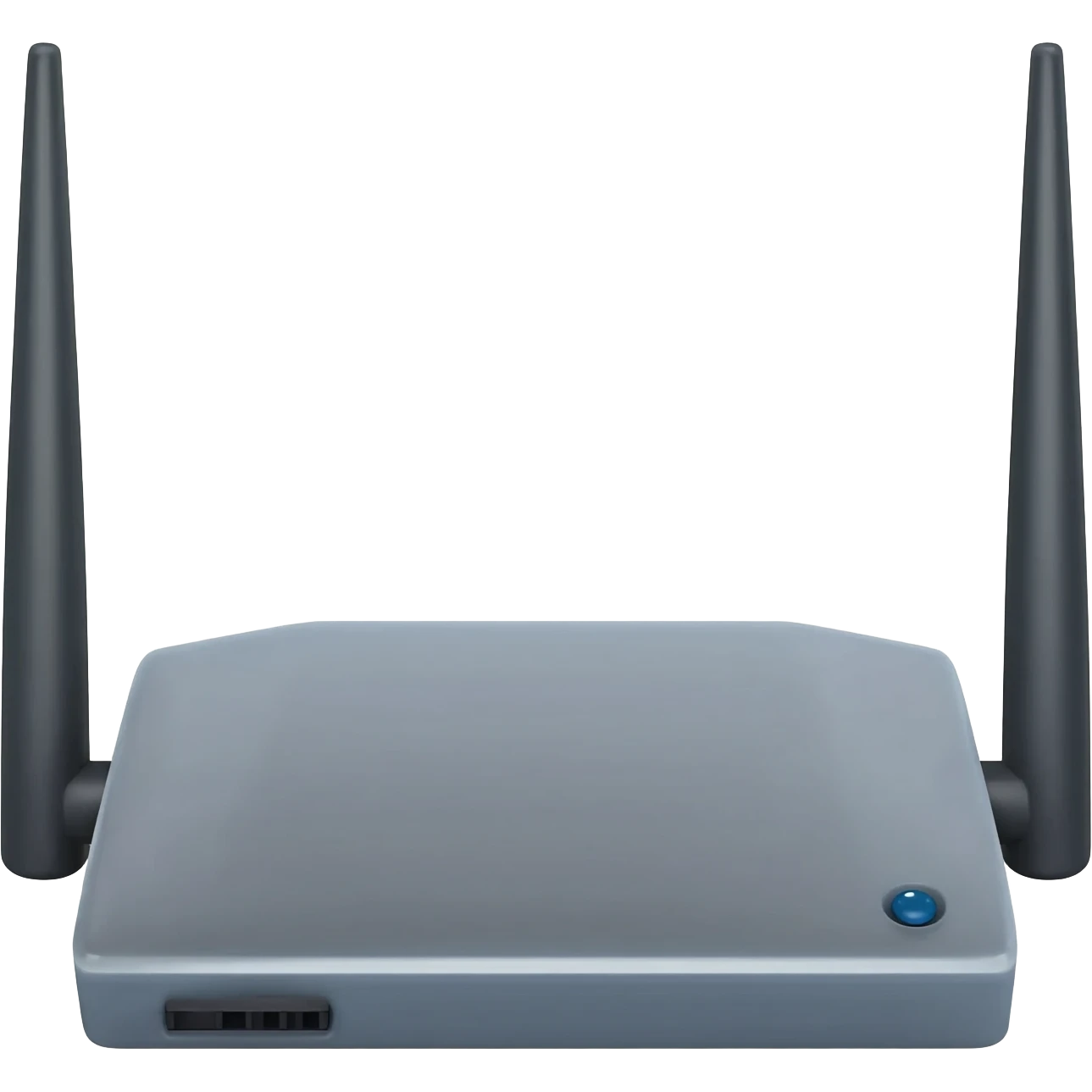 a wifi router with strong arms emoji