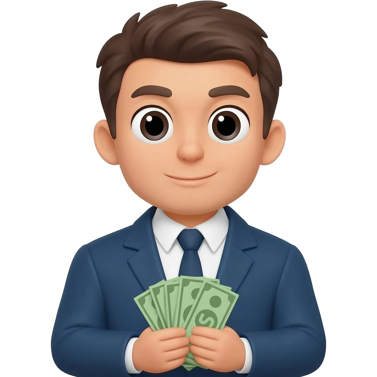 person with bills emoji