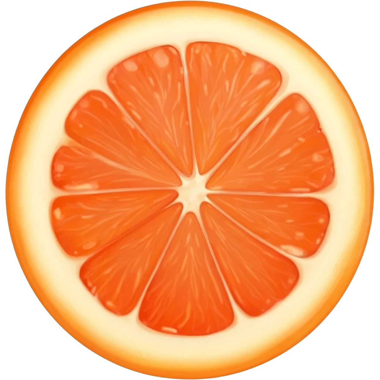Grapefruit cut in half emoji