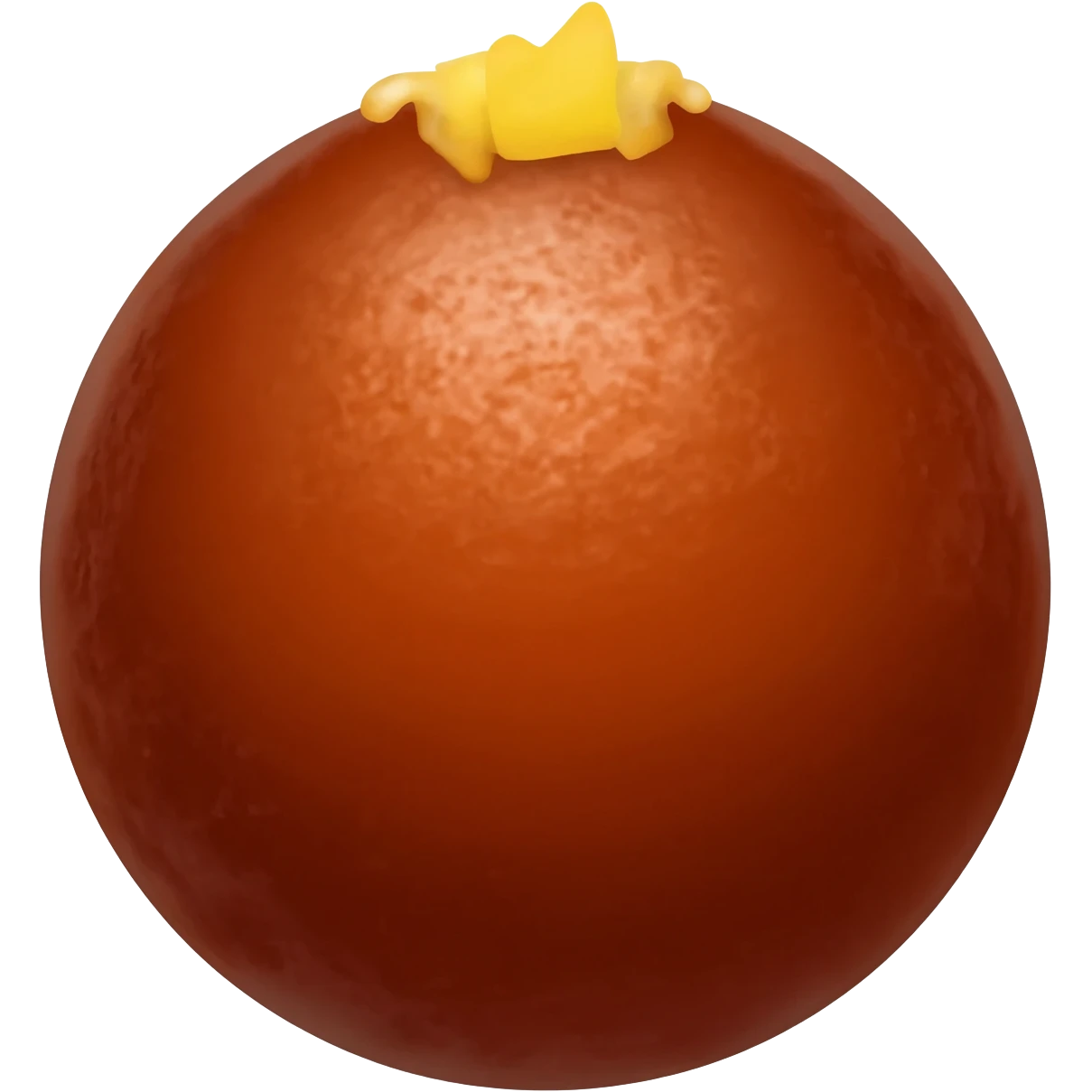 Gulabjamun brounish with center uduu name emoji