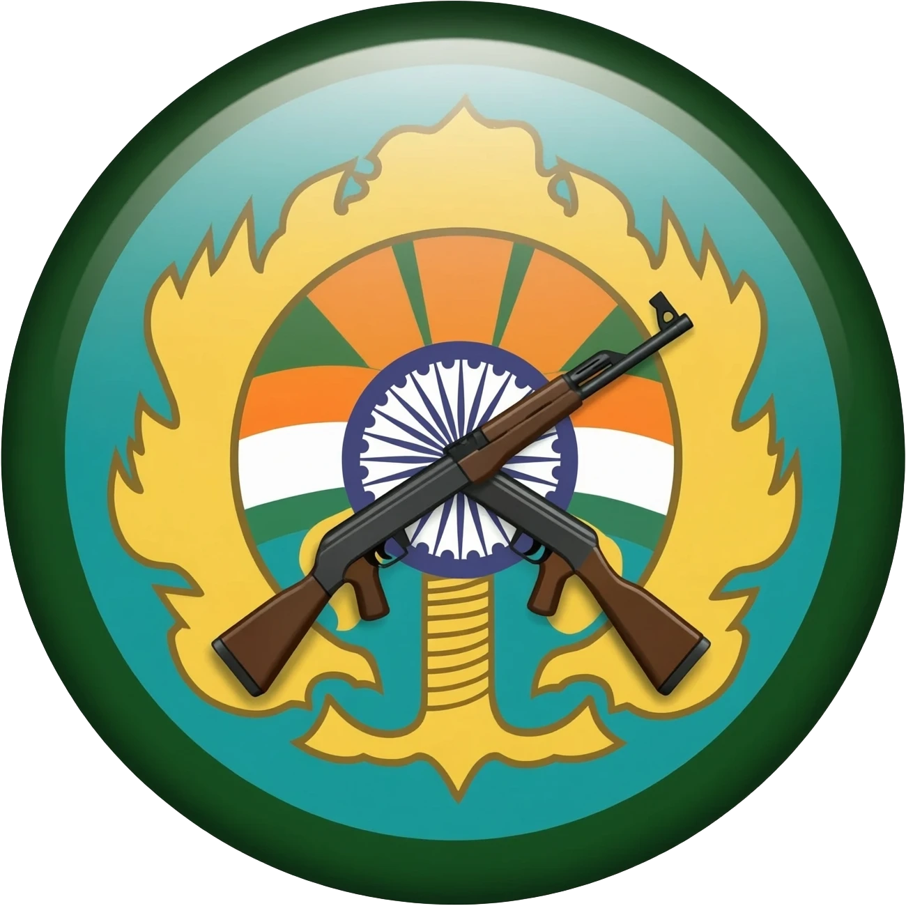 Indian TERRITORIAL ARMY logo emoji