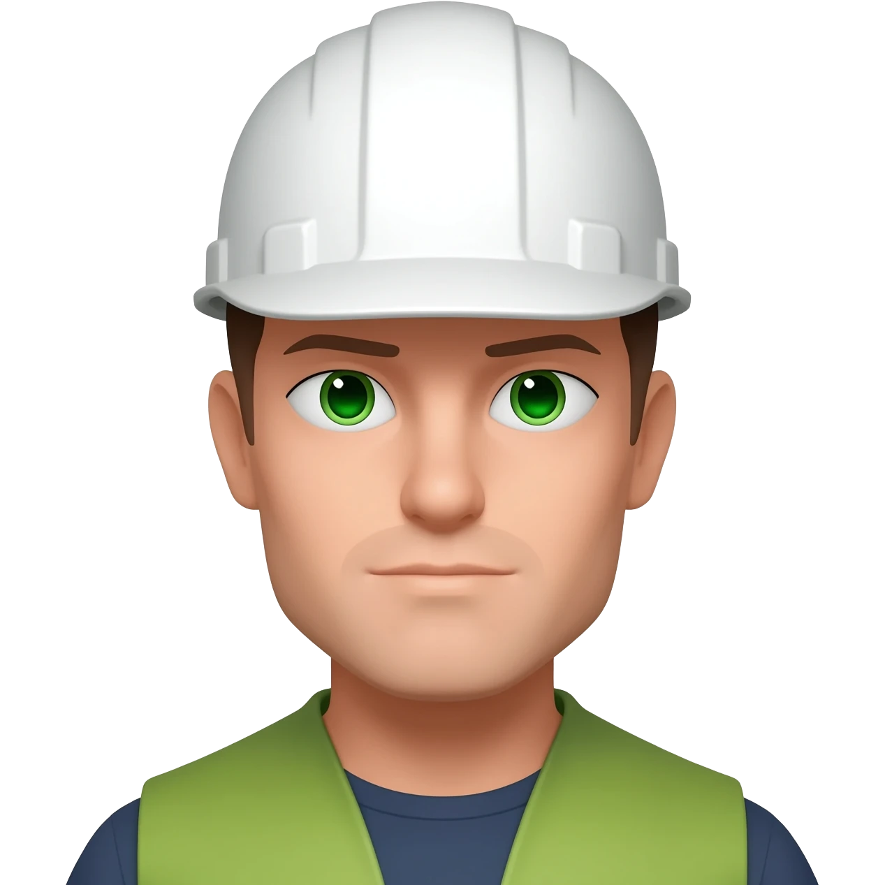Ingeniera civil con ojos verdes emoji