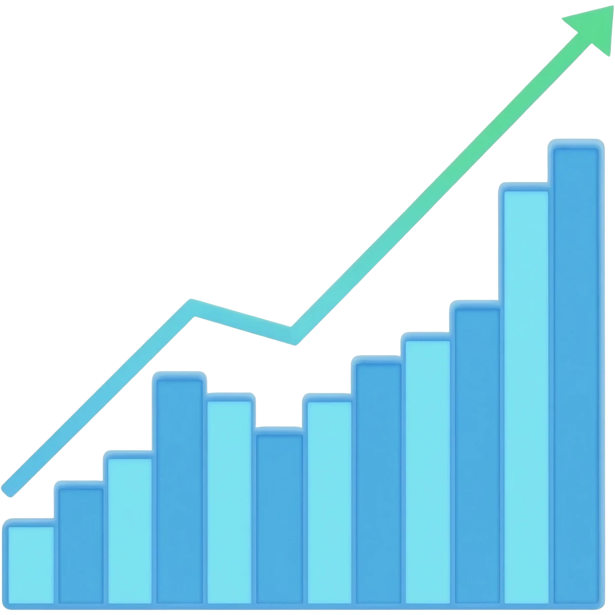 stockmarket rising trend aesthetic emoji