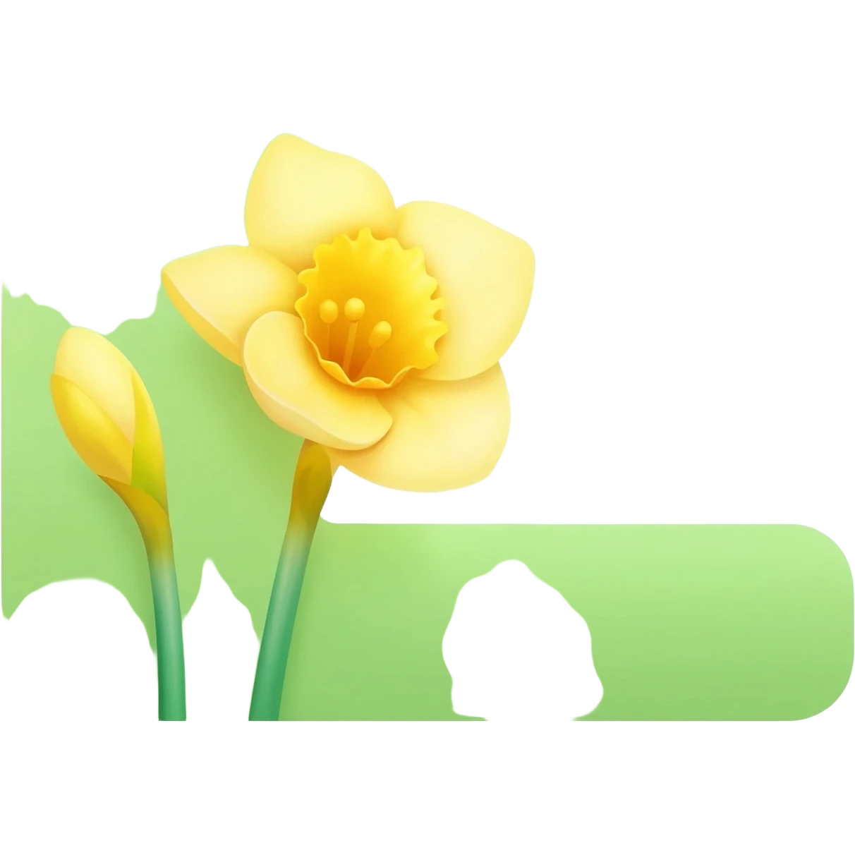 БУКВА L С НАРЦЫССАМИ emoji