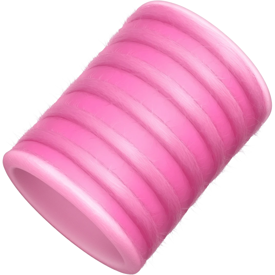 Свело розовые мягкие бигуди emoji