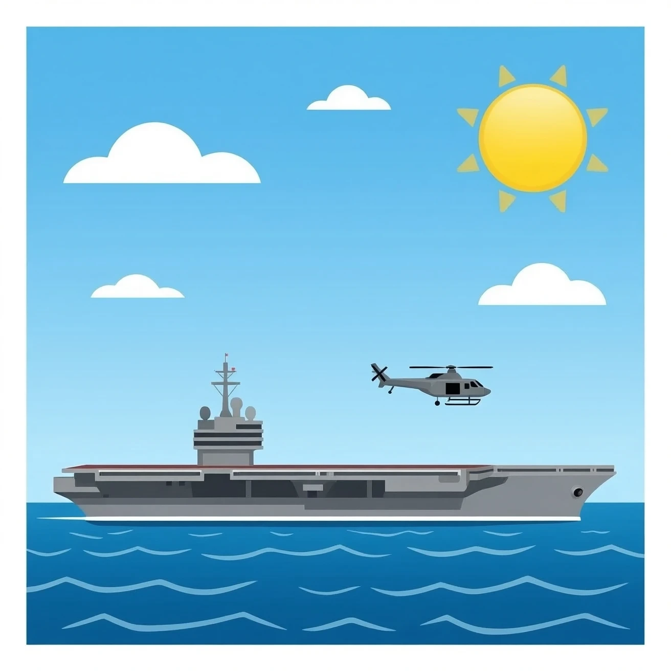 helicopter carrier emoji