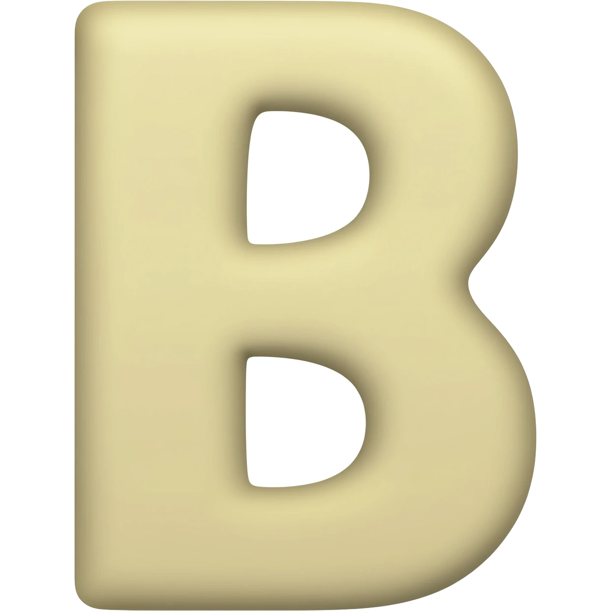 a child spelling the letter B emoji