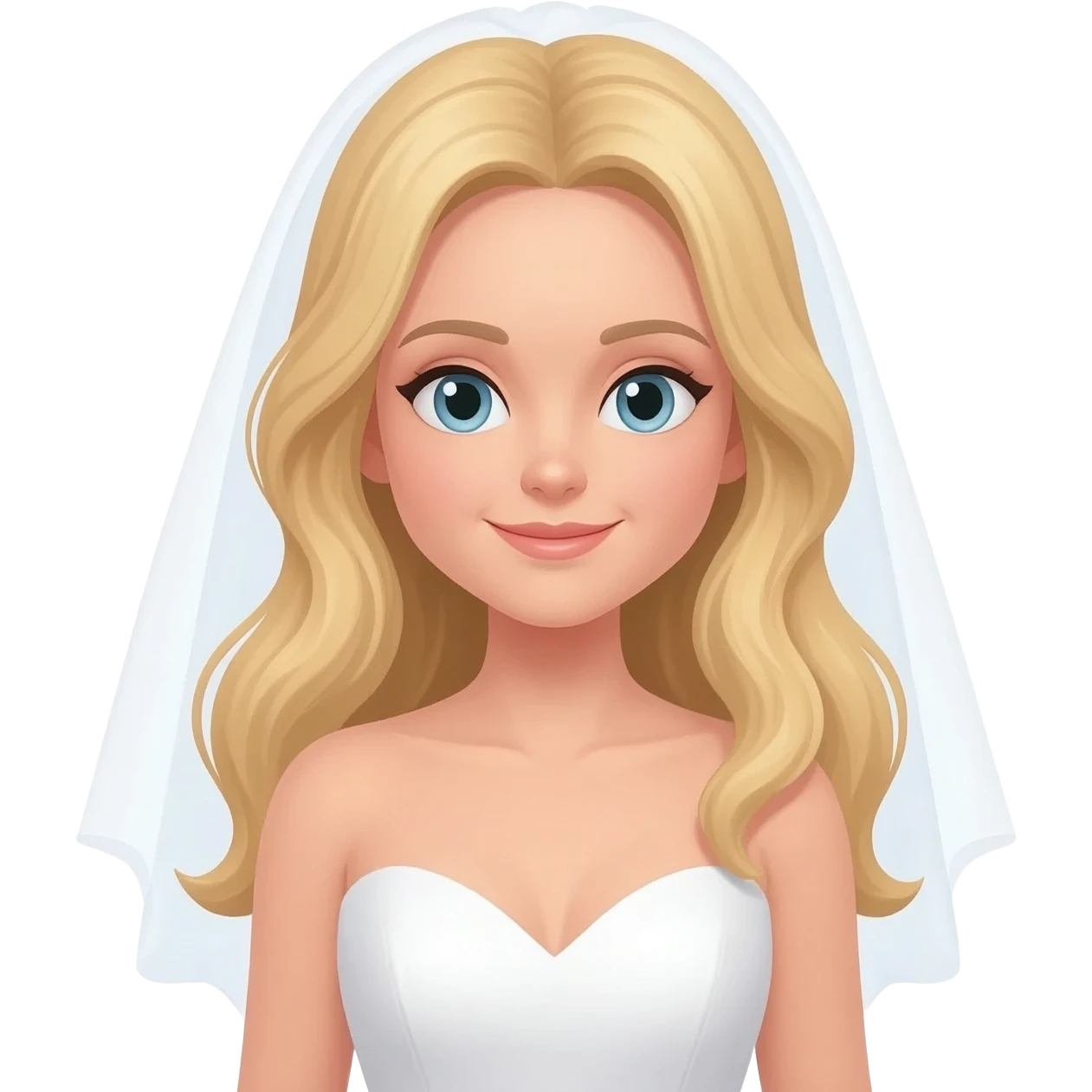 bride with blond hair emoji