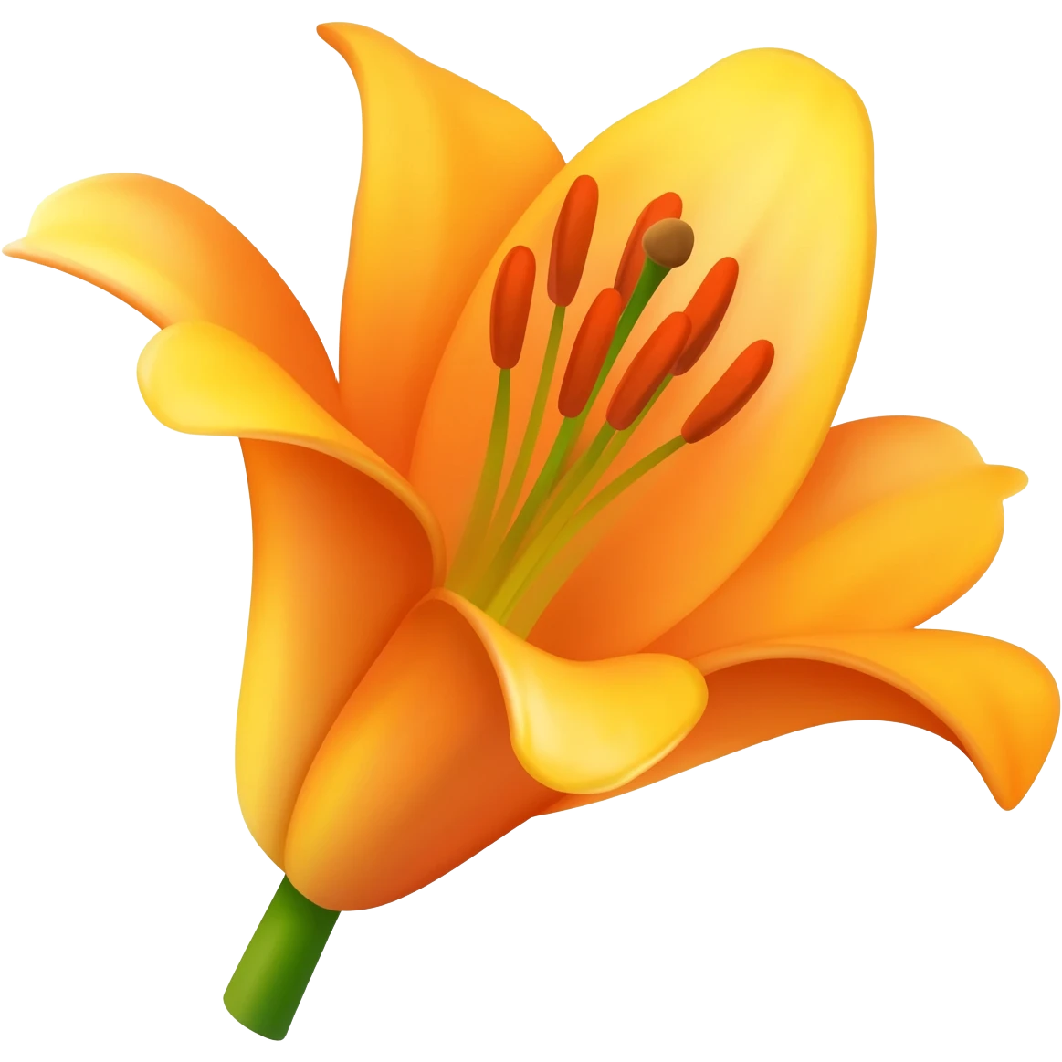 Tiger Lily flower emoji