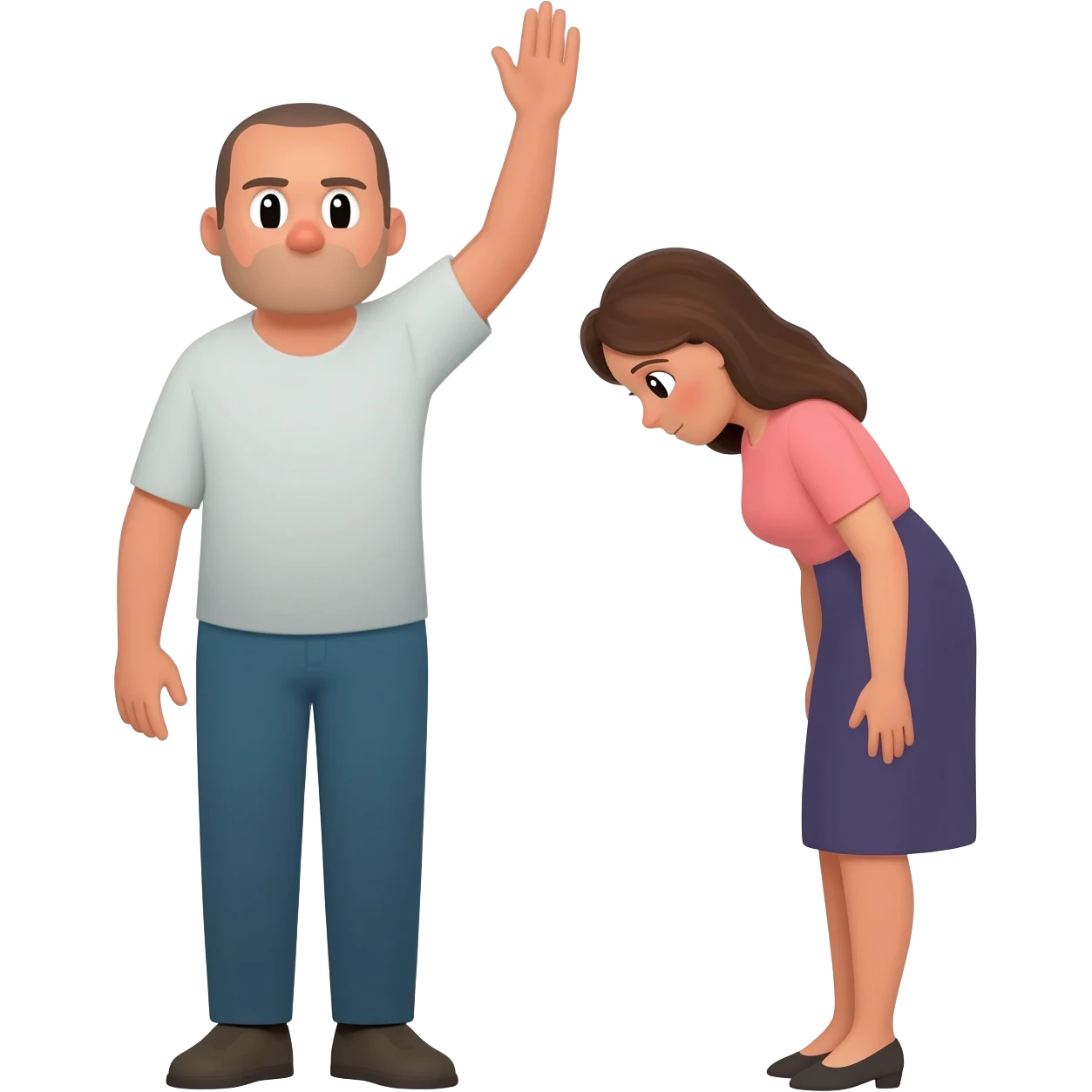 🙋‍♂️🙇🏼‍♀️🍑 emoji