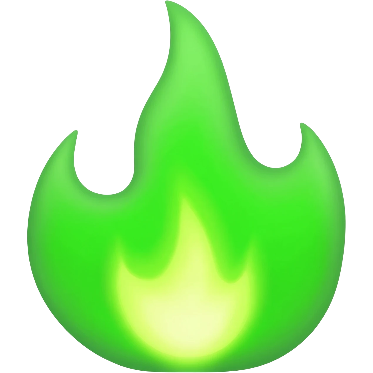 Green flame emoji