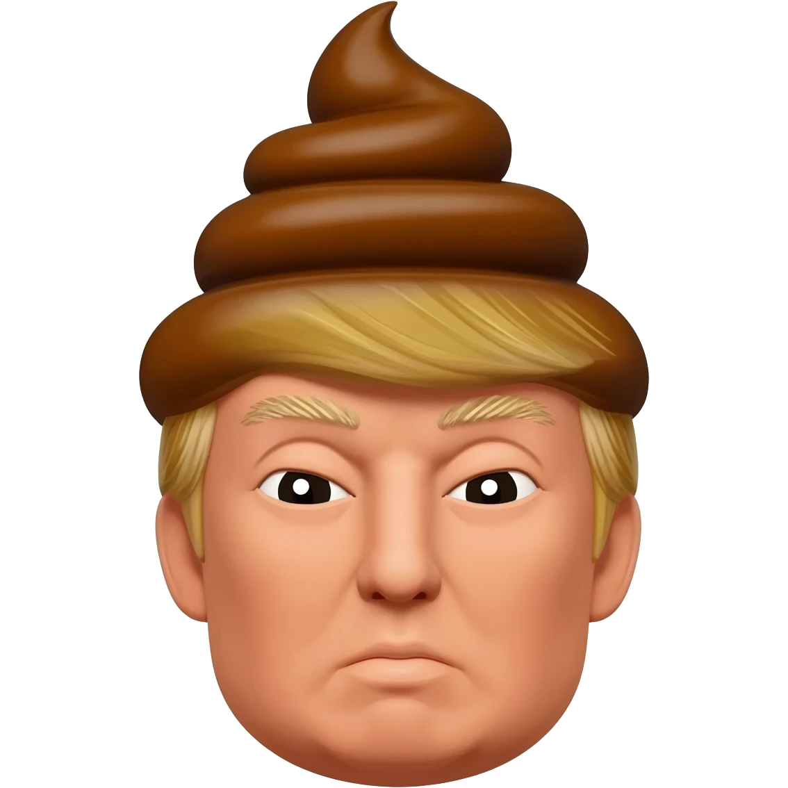 Trump poop head emoji