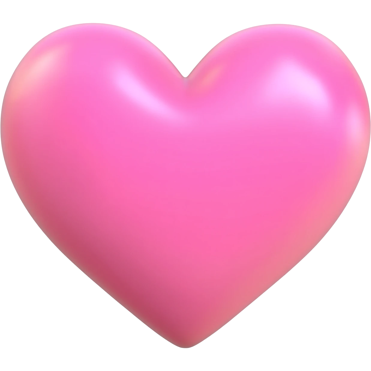 3d heart pink emoji