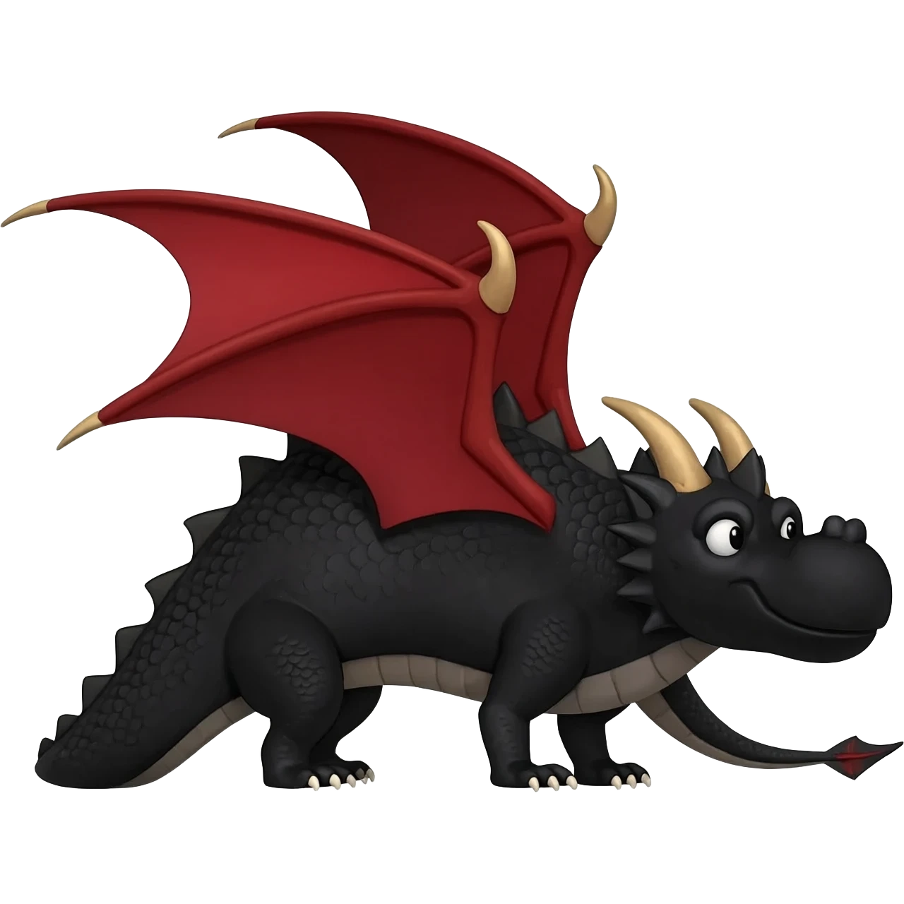 Blackred dragon emoji