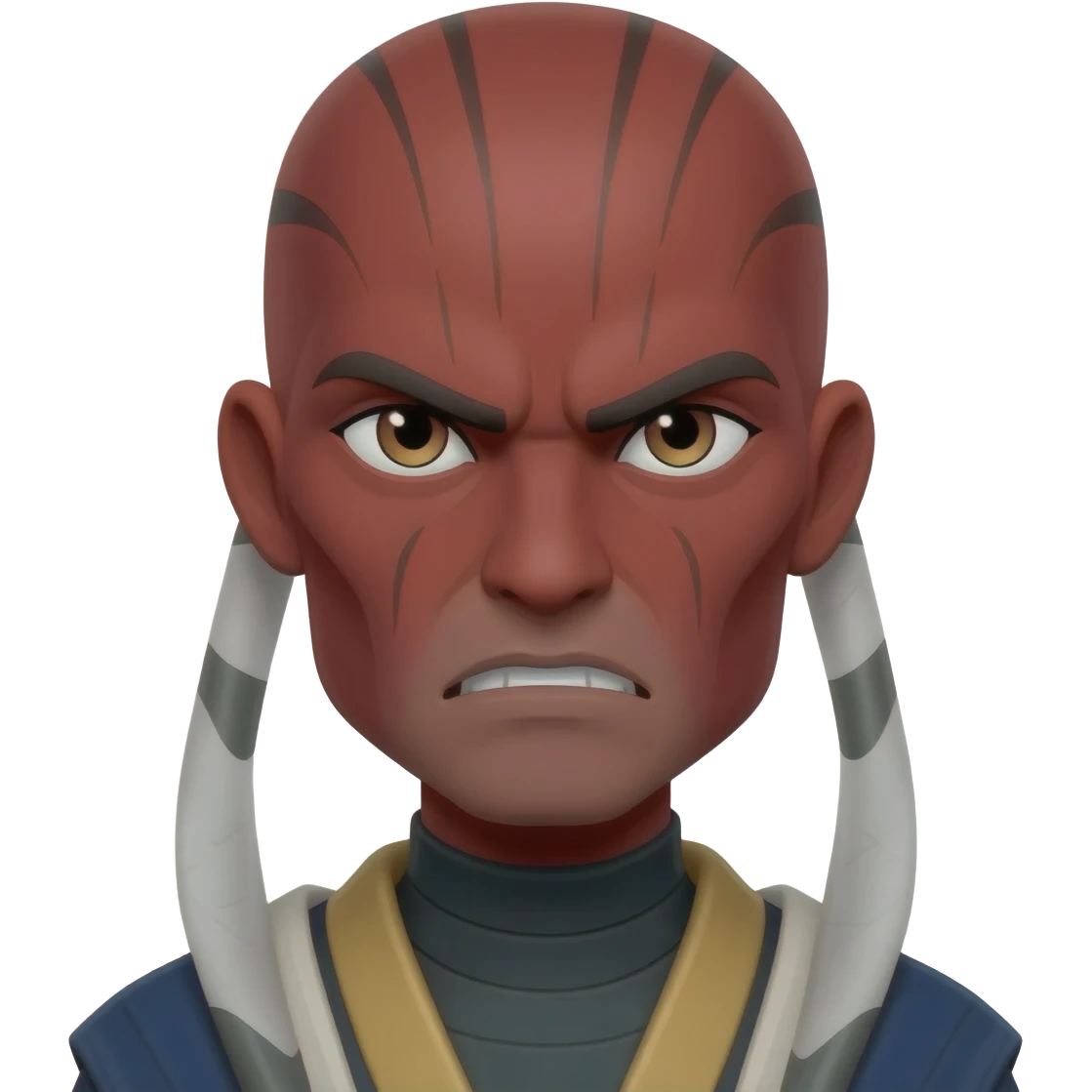 Assaj Ventress from Star Wars feels angry emoji