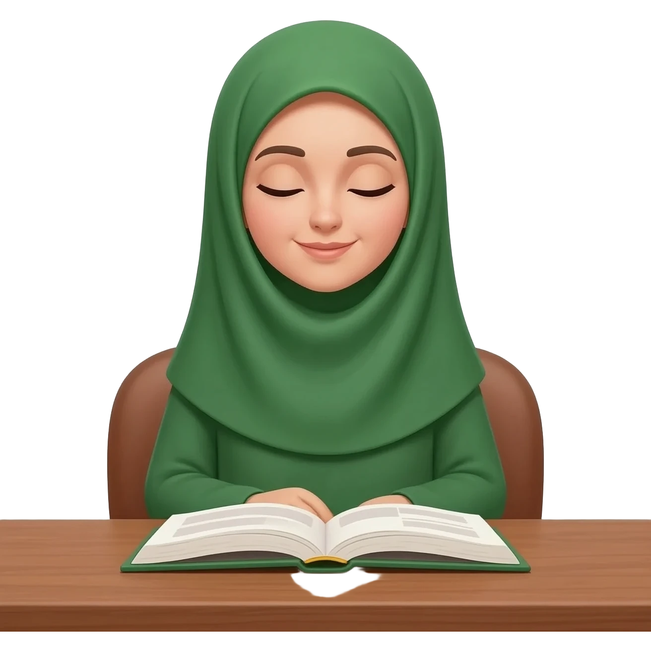 hijabgirl reading books emoji