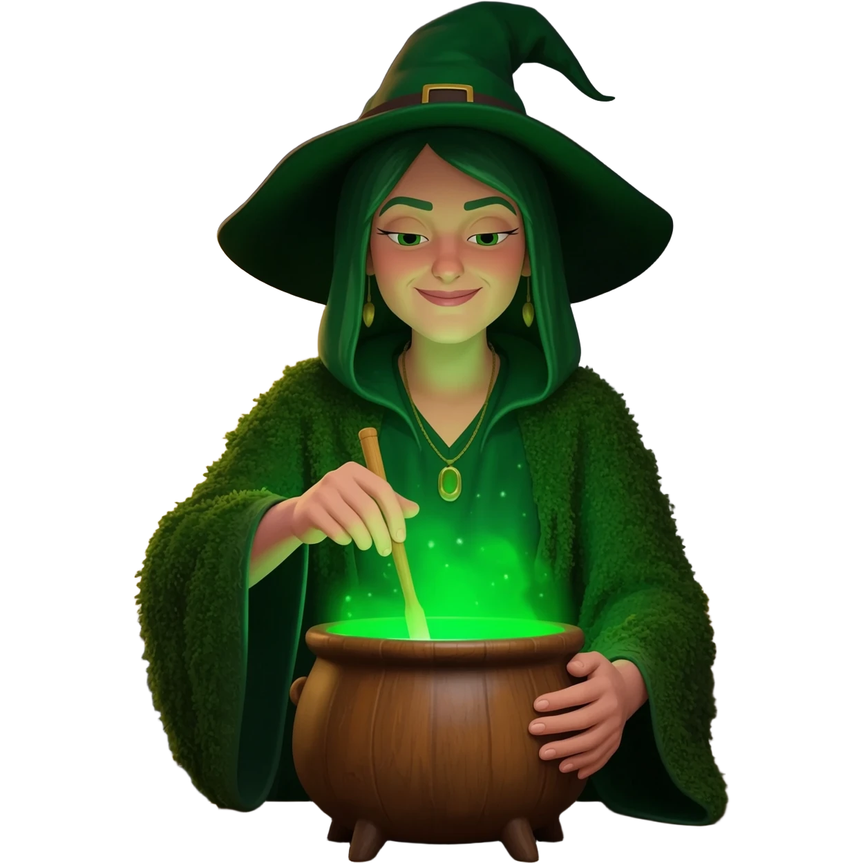 green witch cooking potion emoji