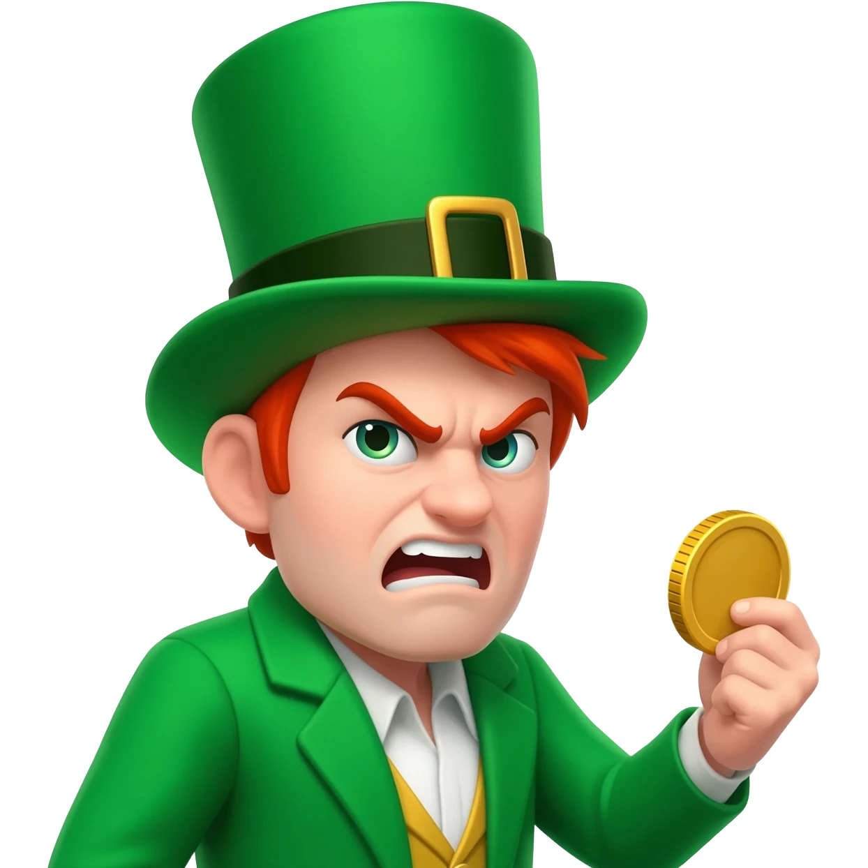Angry leprechaun  emoji