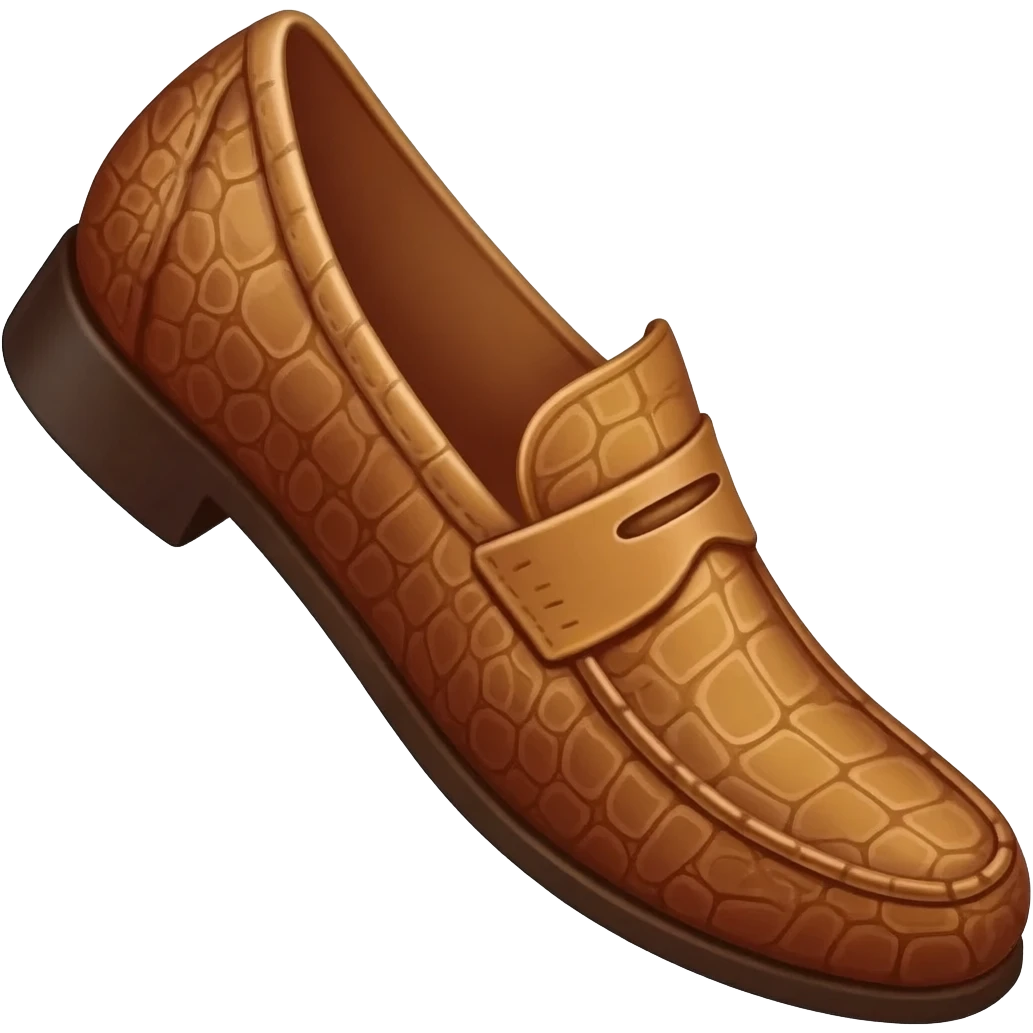 Tan Croc's Shoe emoji